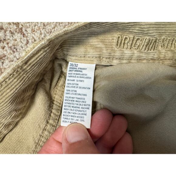 American Eagle Original Straight Leg Men's Corduroy Jeans/Pants size Men's 30X32 - Picture 5 of 11